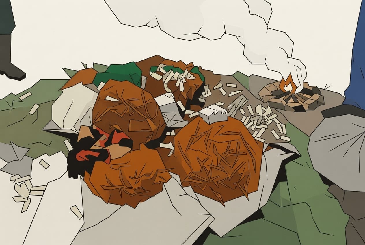Illustration plate : Chanvre, Produits illicites, Feu, Fumée, Sol